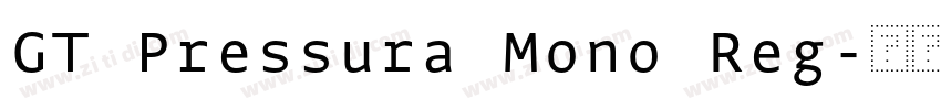 GT Pressura Mono Reg字体转换